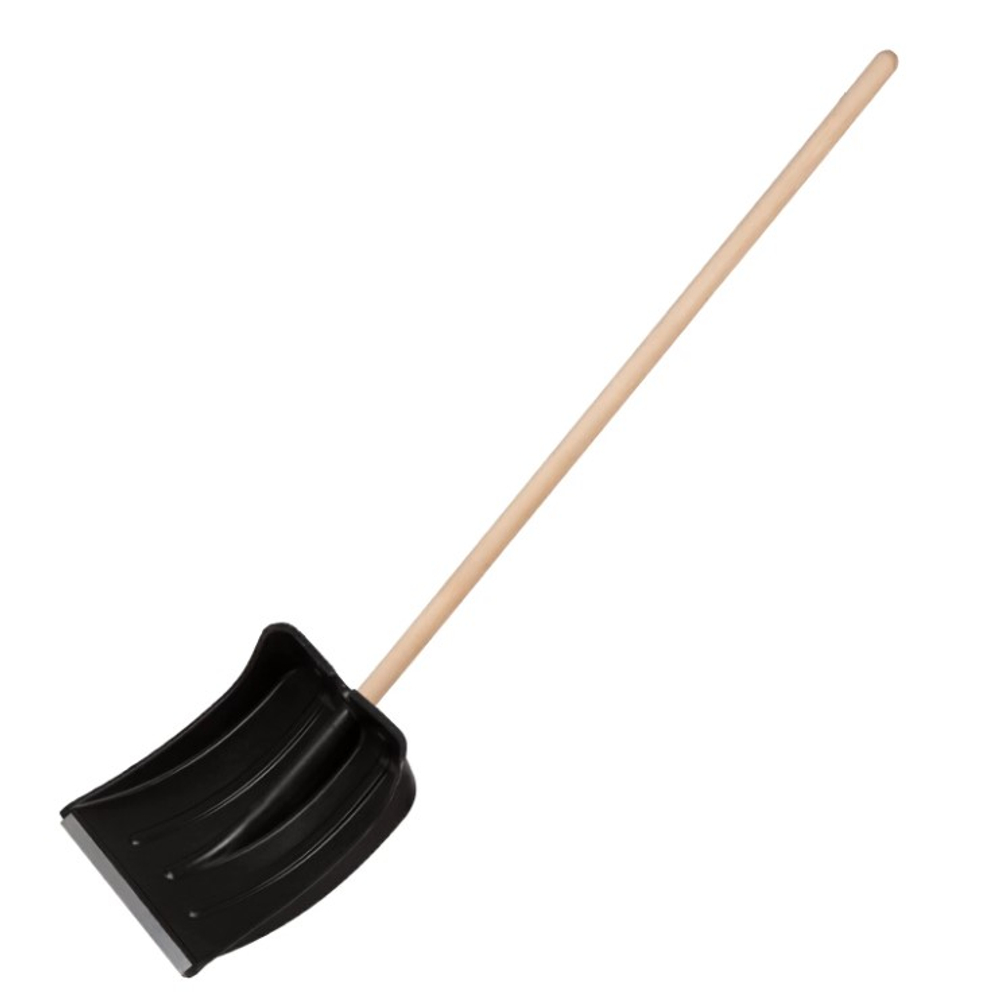 Лопата снеговая 380*385*1420 оцинк. планка деревянный черенок