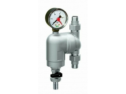 Фильтр FAR 3/4" НР/НР с манометром, 100 мкм, Max: 95 °C, 25 бар FA 39A4 34100
