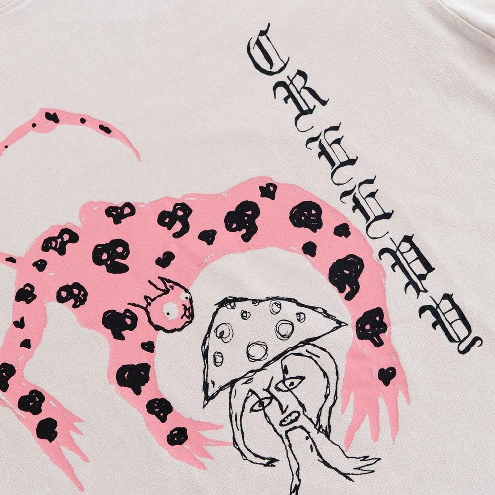 Футболка Creepy Clothing Леопард бежевая