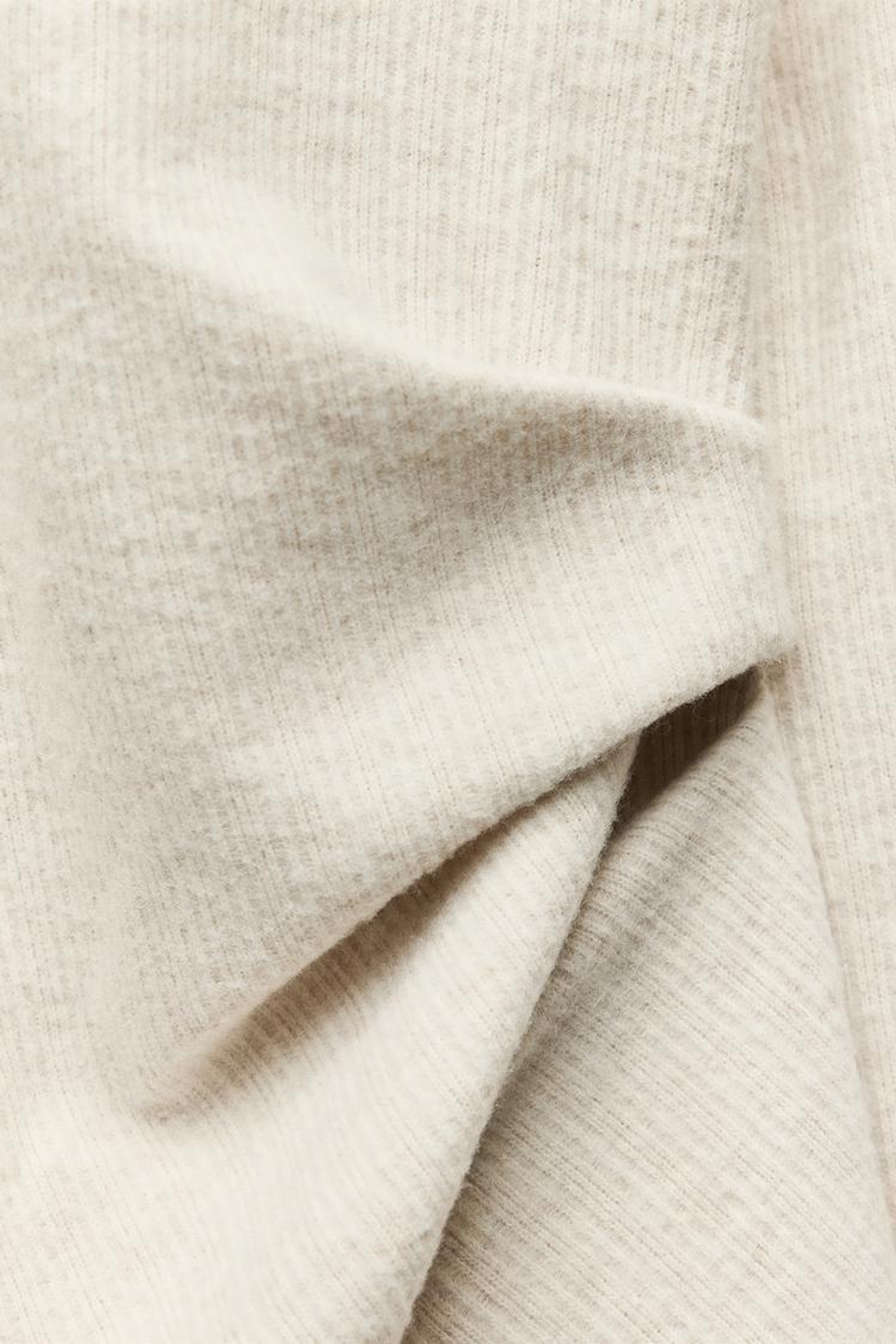 ZARA МЯГКИЙ ТОП СО СКЛАДКАМИ, БЕЖЕВЫЙ