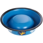 Миска из нержавеющей стали с силиконовым нескользящим ободком «ЛЮБИМЫЙ БРО», цвет синий, 16см/240мл