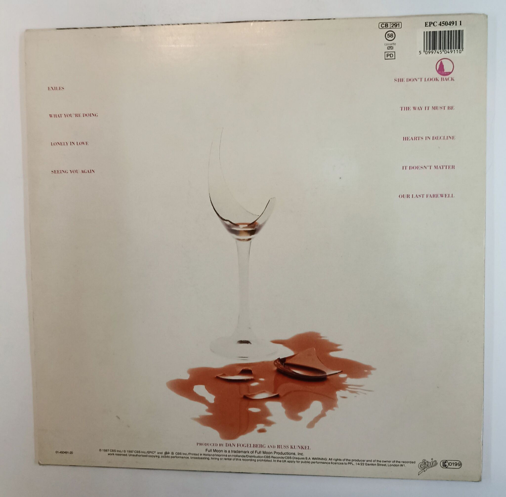 Винтажная виниловая пластинка LP Dan Fogelberg Exiles (Holland 1987)