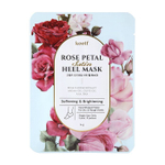 Маски-носочки для ног (пяток) Rose Petal Satin Heel AHA BHA Mask Роза 6 г