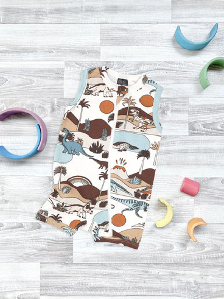 Песочник без рукавов Mjölk Sleep and Play Dinoworld