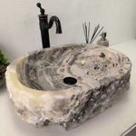 Раковина из оникса Erozy Grey EO-62199 55*42*15 0094