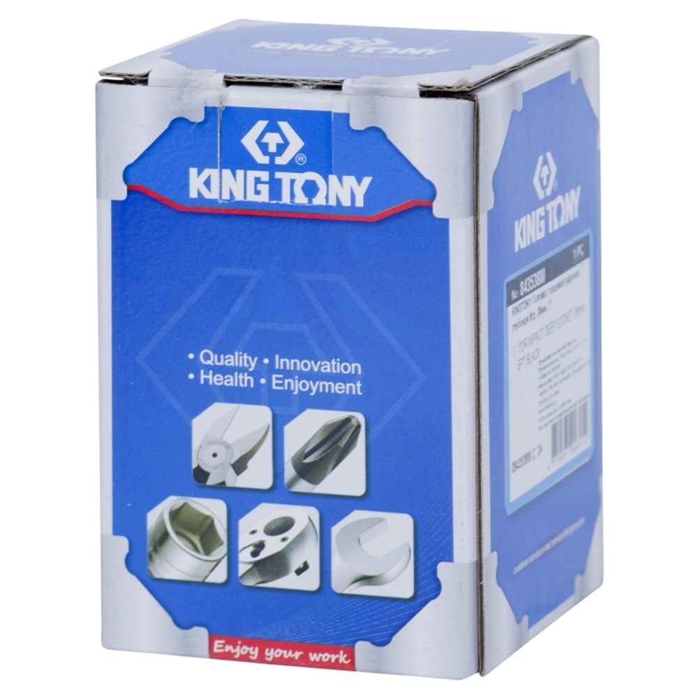 KING TONY (843538M) Головка торцевая ударная глубокая шестигранная 1", 38 мм