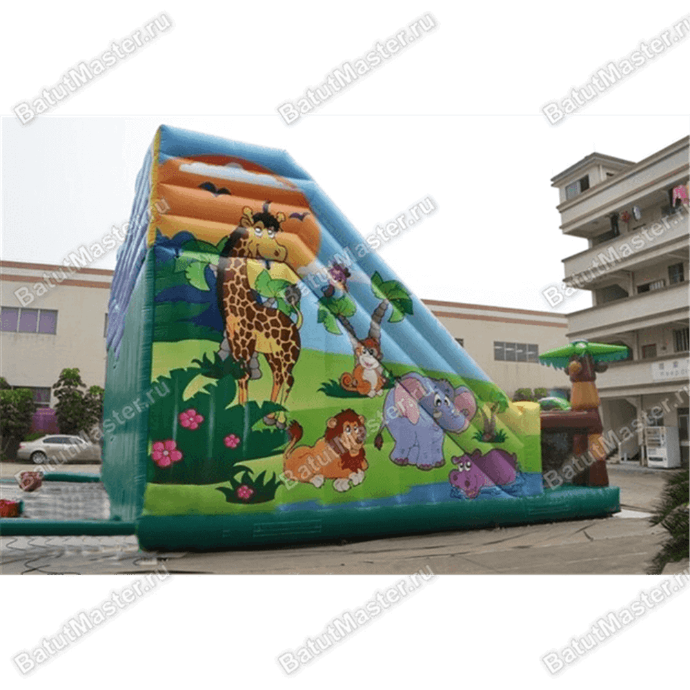 Надувная горка "Главный слон"