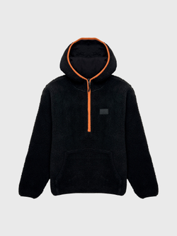 Худи шерпа Calvin Klein Jeans Half Zip Black