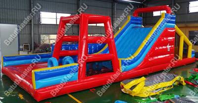 Надувная полоса препятствий "Универсальная", 19,5*7,5*5 м