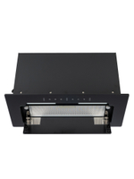 Вытяжка кухонная LedyDC-60GT (BLACK) черный, D150мм,1100м3/ч, полновстраиваемая, ИНВЕРТОРНЫЙ Мотор 110Ватт (Энергетическая эфф-ть класс А+), стекло 60см, сенсорное управление + управление жестами (MACBI)