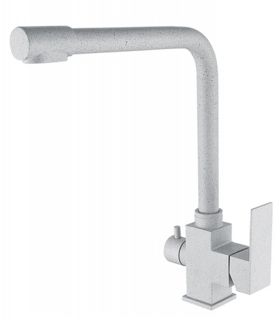 15025-H1 Смес. для кухни под фильт. выс. Г-обр. (НЕРЖ,СЕРЫЙ) ViEiR (10/1шт)