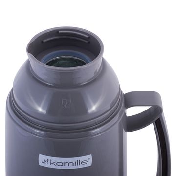 Термос 1 л. со стеклянной колбой Kamille KM 2080 пластиковый корпус