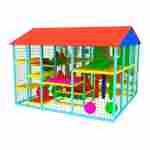 Детский уличный игровой лабиринт с крышей «Теремок» 6,15×3,69×3,3 м
