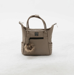 Детская коляска Adamex Porto Retro Deluxe 2 в 1 PO-SA09 (Т.БЕЖ.КОЖА)