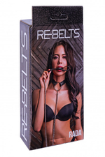 Поводок и чокер с кольцом Rada Black (черный) (Цвет: черный)