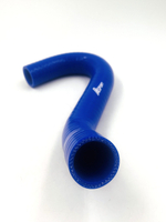 Силиконовый патрубок вент картера (сапуна) для ВАЗ 2112 16-кл синий