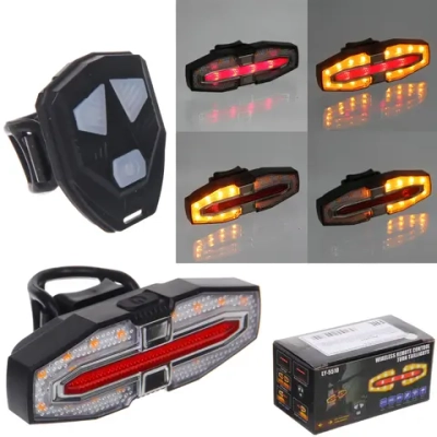 Фонарь велосипедный, задний West Biking YP0701426 (с дистанционным управлением)