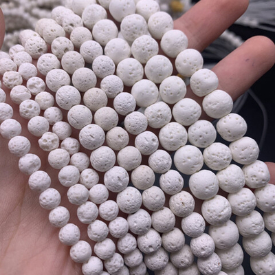 14570-10 Вулканическая лава белая 10мм, 38см