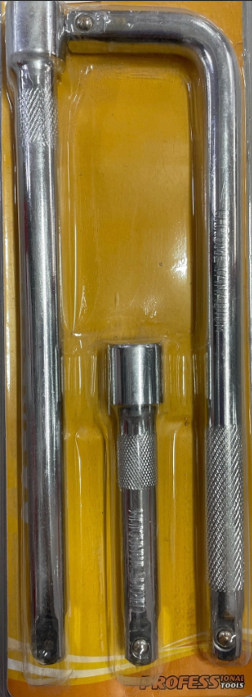 Удлинители с Т-образным воротком 1/2", набор 3 предмета ММ