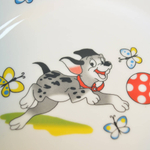 Тарелка 175мм мелкая Озорные щенки Гладкий край (новая)