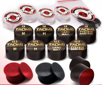 Наклейки для кия TAO-MI 12,5, 13 мм, в ассортименте