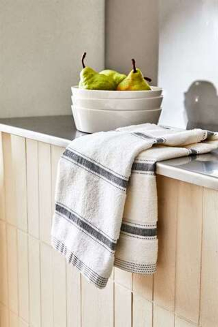 ZARA HOME ХЛОПЧАТОБУМАЖНОЕ ПОЛОТЕНЦЕ, СЕРЫЙ