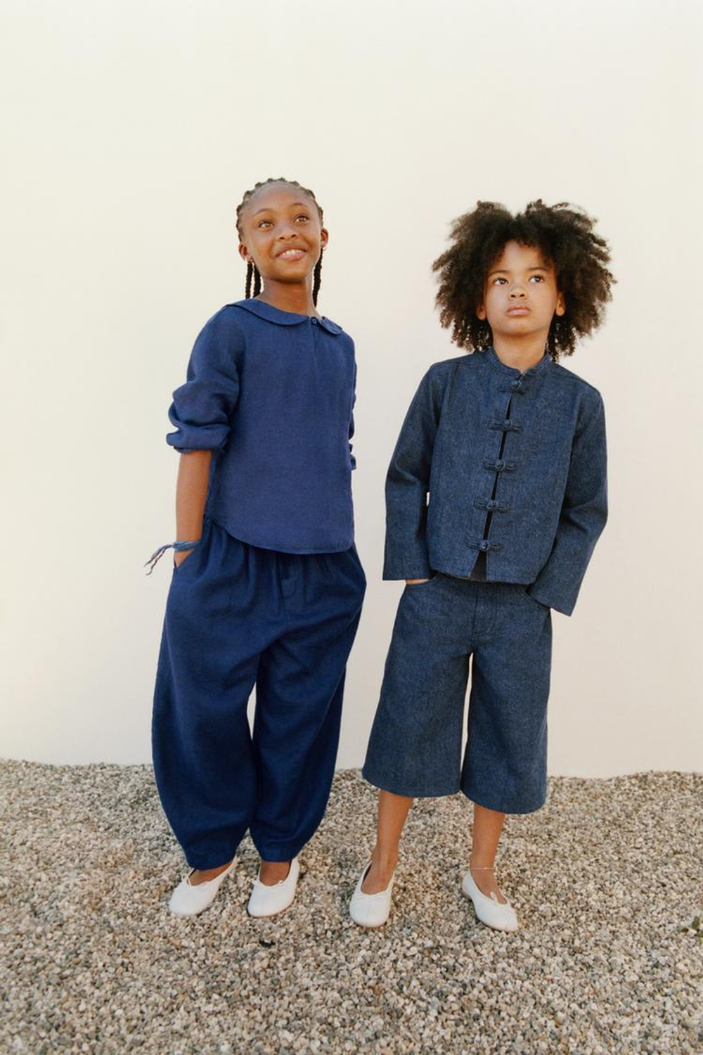 ZARA БРЮКИ-АЛАДДИНЫ ИЗ РАМИ, СИНИЙ