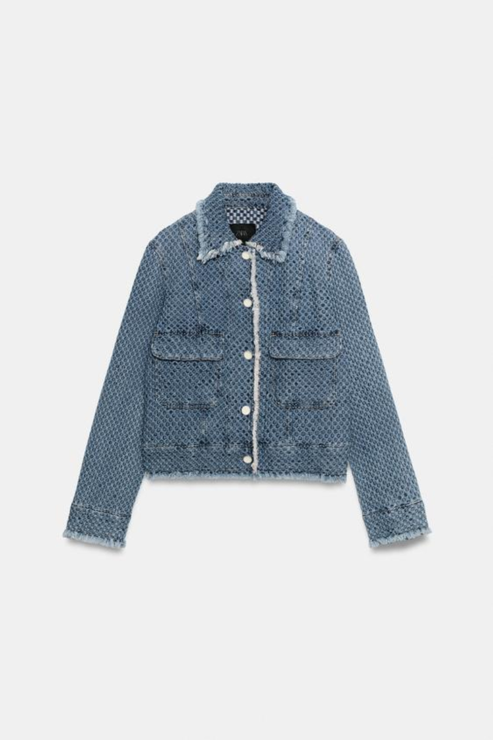ZARA ДЖИНСОВАЯ КУРТКА — ZW COLLECTION, СИНИЙ