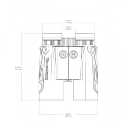 Бинокль с дальномером Vector Optics PARAGON 10х42 (SCBRF-02)— габариты