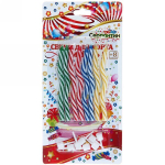 Свечи для торта «Змейка» (свечи 8 шт., подставки 8 шт.) 8,5 см