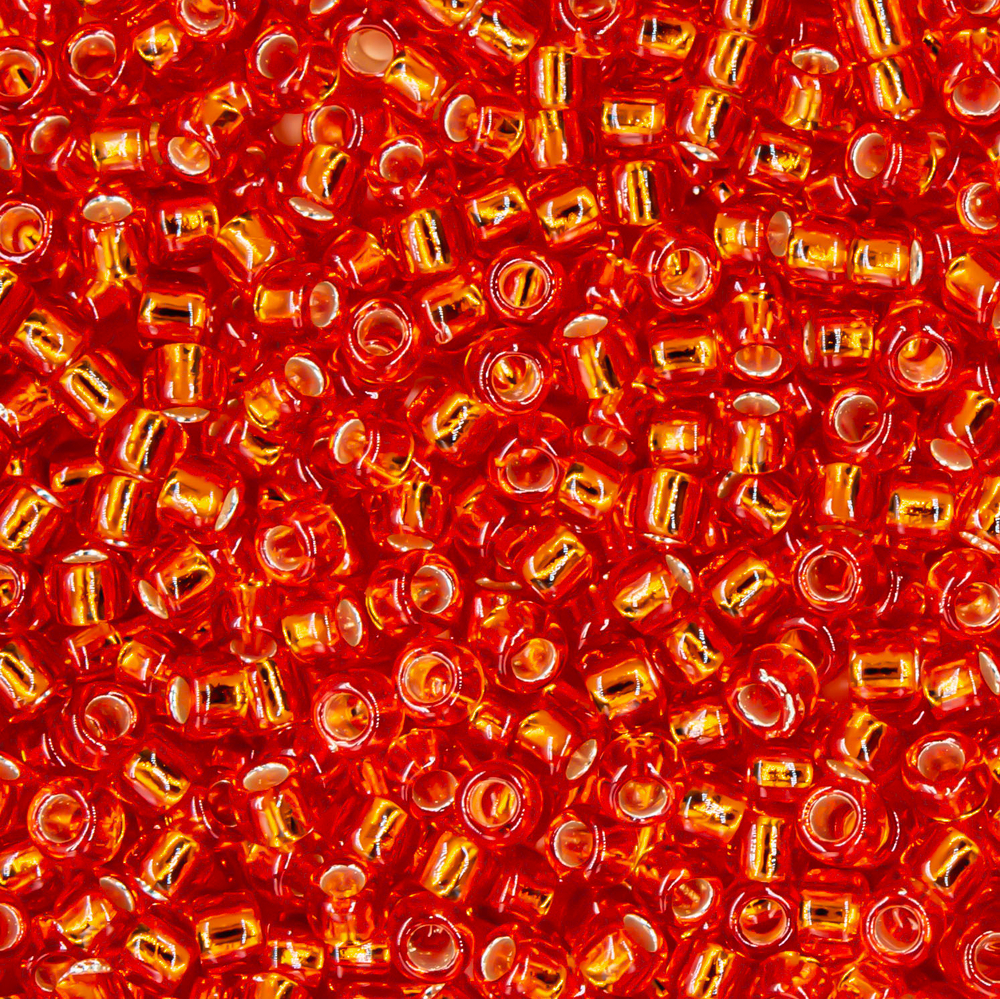 Японский бисер TOHO Round 15/0 (№25), с внутренним серебрением, прозрачный