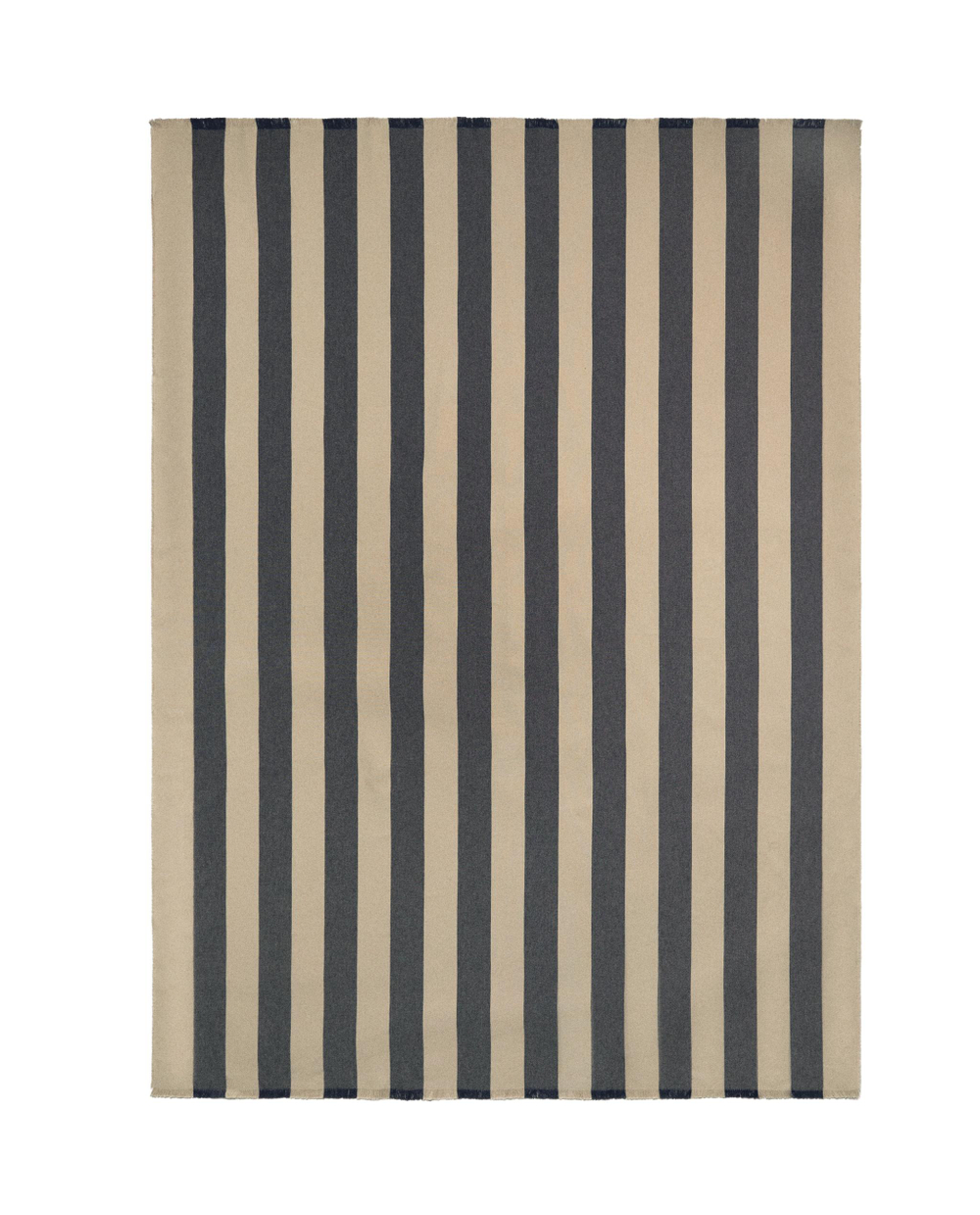 Zara Home плед из хлопка, синий, в полоску · 6376/004