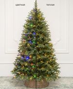 Елка с гирляндой 2в1 «Ванкувер» (Литая+пвх) 240 см / 2,4 м