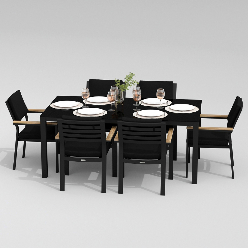 Стол обеденный Ideal Patio КАНА карбон 180x90