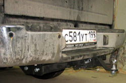 Фаркоп под квадрат для Nissan NP 300, , Бизон.FA 0466-E