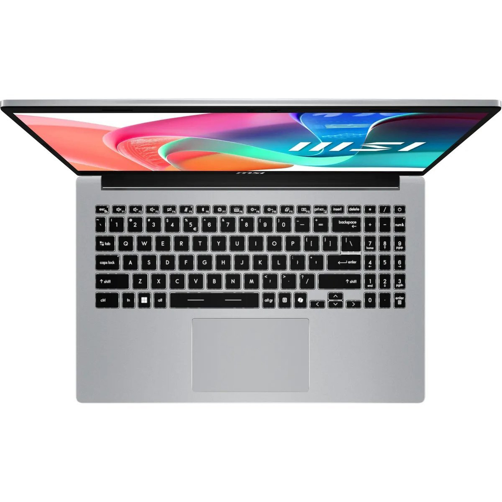 Ноутбук MSI Modern 15 F1MG-801XRU Core 5 120U 16Gb SSD512Gb Intel Graphics 15.6" IPS FHD (1920x1080) FreeDOS silver