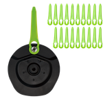 Нож пластиковый 20 шт с диском для односторонней установки для триммера Greenworks (2963507)