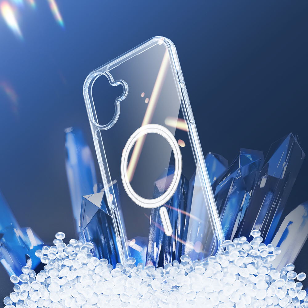Усиленный прозрачный чехол с поддержкой MagSafe от Dux Ducis для iPhone 16, серия Clin Mag Series Case