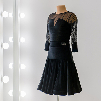 Lilia 10-01-01-C | Платье для спортивных бальных танцев | Vasileva Dance