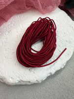 Шнур для плетения браслетов 0,8 мм, Бордовый (5 м)