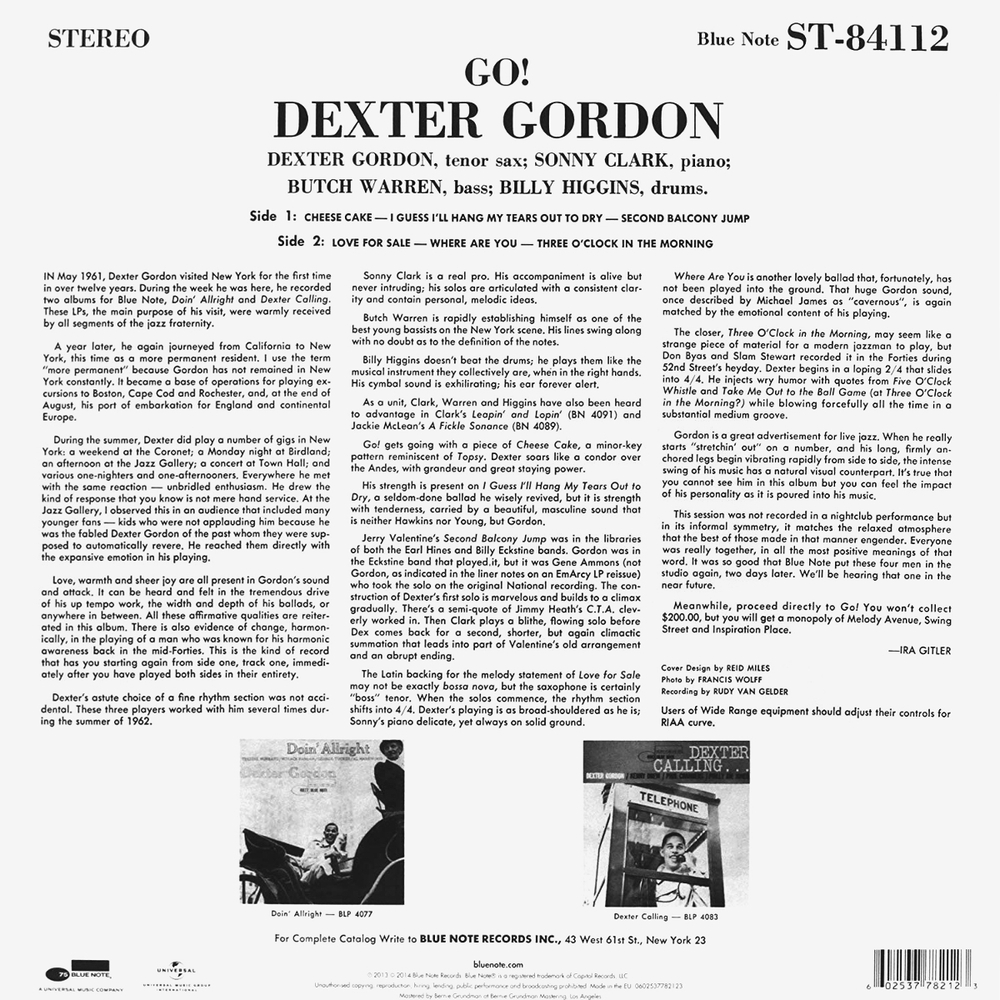 Dexter Gordon / Go! (LP)