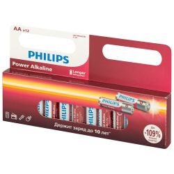 Батарейки Philips LR6P12W/51 АА алкалиновые 1,5v 12 шт. LR6-12BL Power
