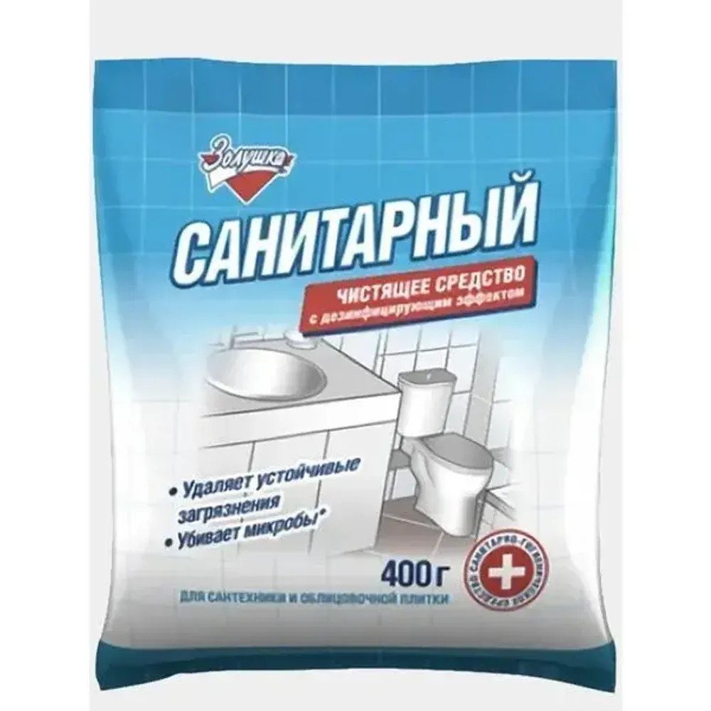 Средство для чистки сантехники 400гр Золушка Санитарный пакет