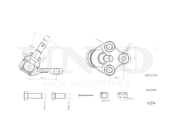 Опора шаровая передняя нижняя UNIO SSP-20146