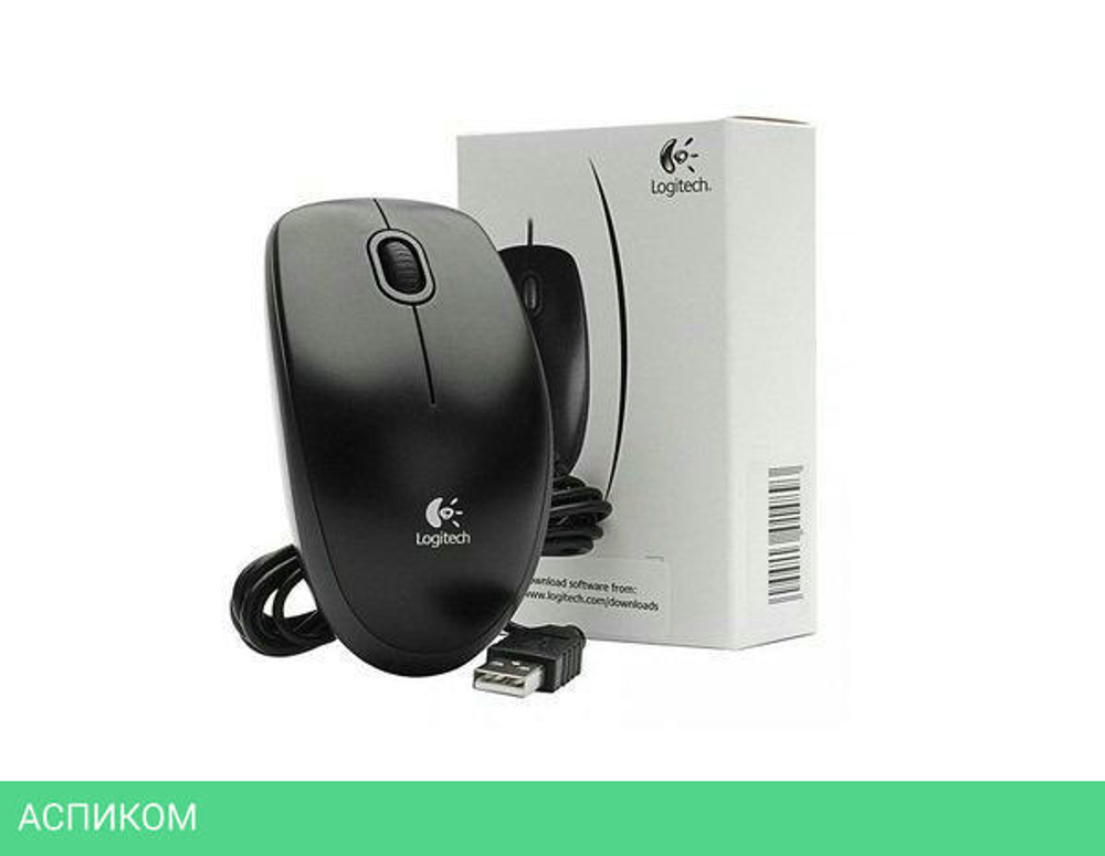 Мышь Logitech B100 Optica USB Black (910-003357)