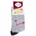 Носки женские с рисунком (хлопок), 37-41 р (Стикер на упаковку 12шт)