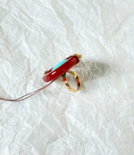 Кольцо Nature Bijoux, Surabaya, разъемное, с агатом и говлитом, NB25.2-19-25861 (коричневый)