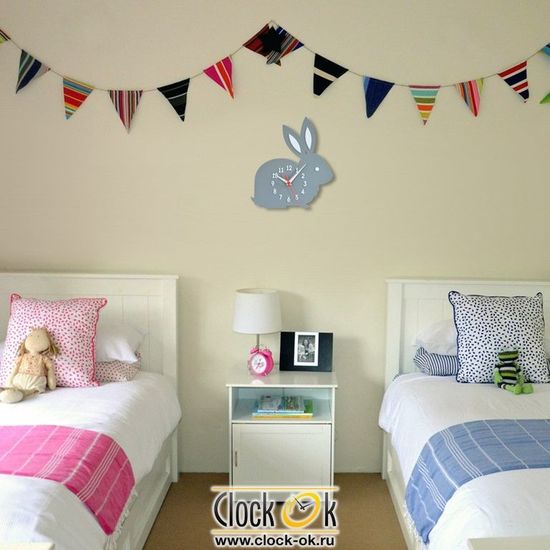 Настенные часы Зайчик