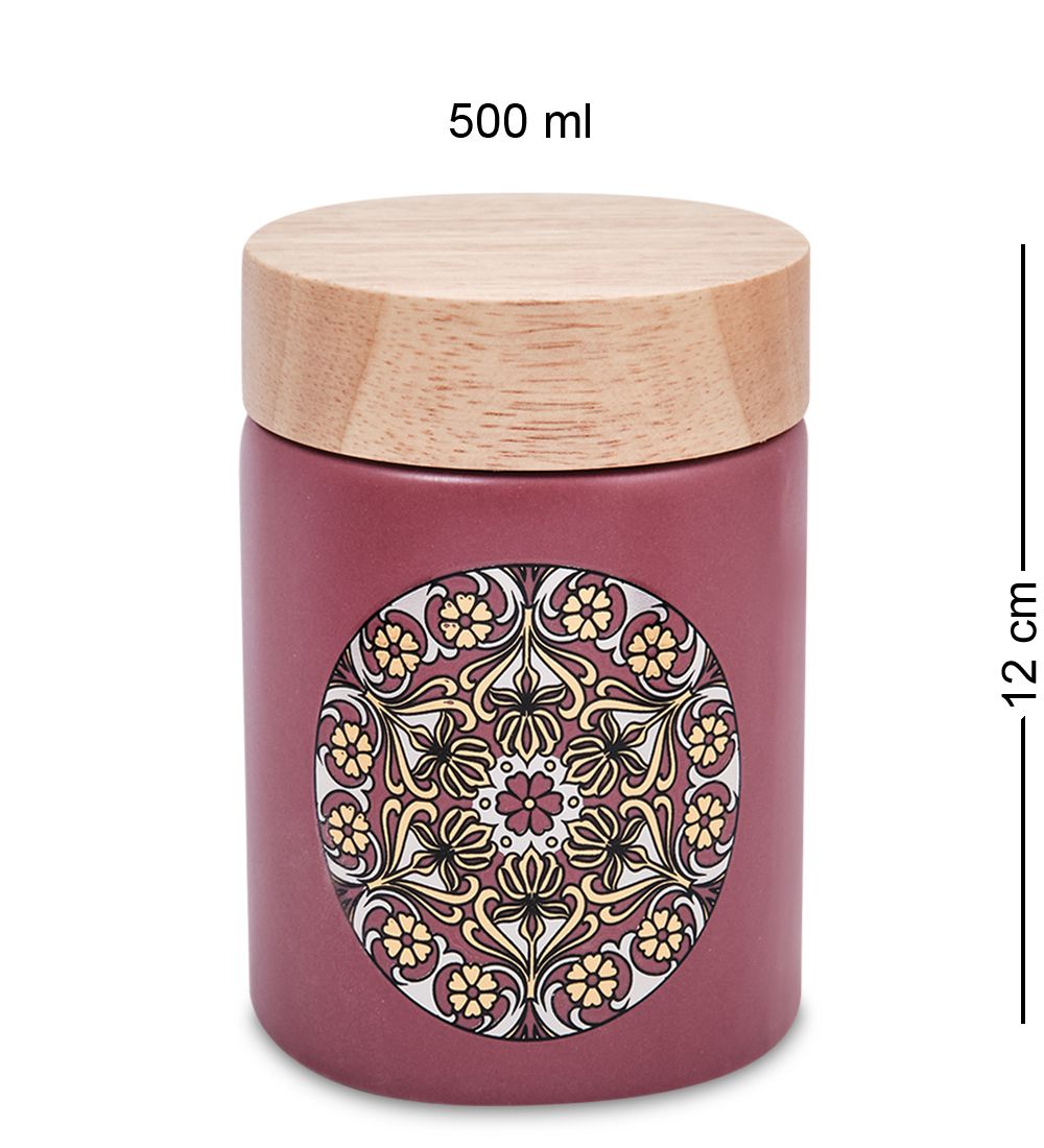 TJ-21/1 Керамическая банка сред. с крышкой