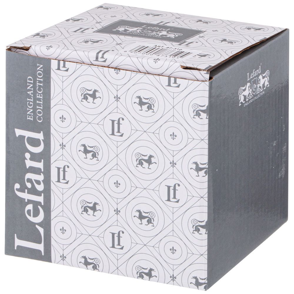 КРУЖКА СТЕКЛЯННАЯ С ФАРФОРОВЫМ СИТОМ LEFARD ТЮЛЬПАНЫ 420 МЛ